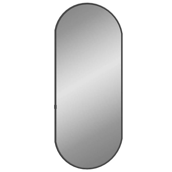 vidaXL Väggspegel svart 60x25 cm oval Svart