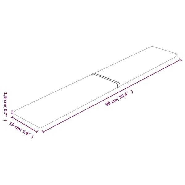 vidaXL Väggpaneler 12 st mörkgrå 90x15 cm sammet 1,62 m² Grå