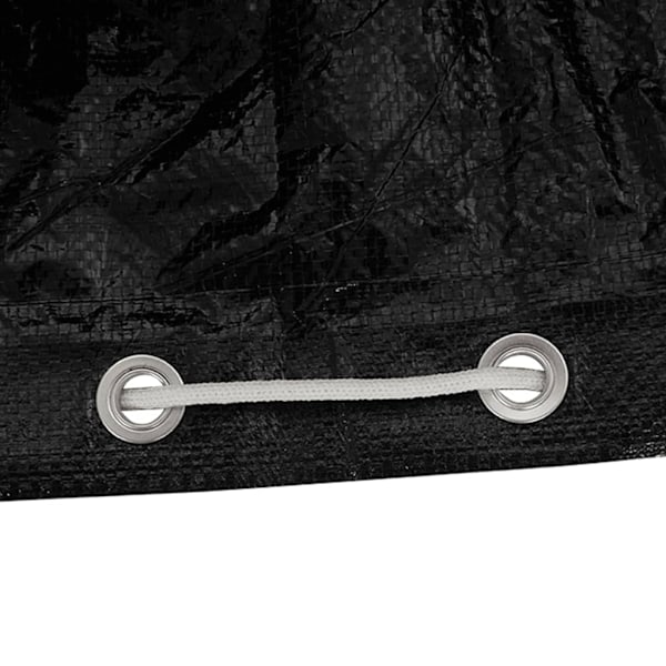 vidaXL Överdrag för hammock 12 öljetter 215x150x130/150 cm polyeten Svart