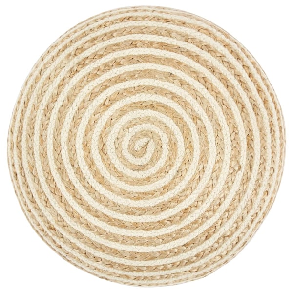 vidaXL Handgjord sittpuff 45x30 cm jute Brun