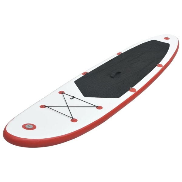 vidaXL SUP surfingbräda uppblåsbar röd och vit Röd