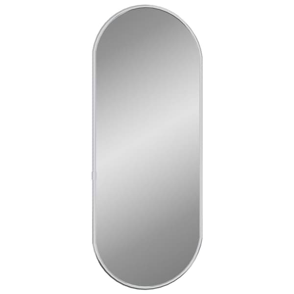 vidaXL Väggspegel silver 50x20 cm oval Silver
