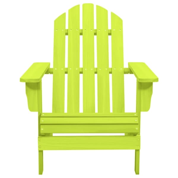 vidaXL Adirondackstol massivt granträ grön Grön