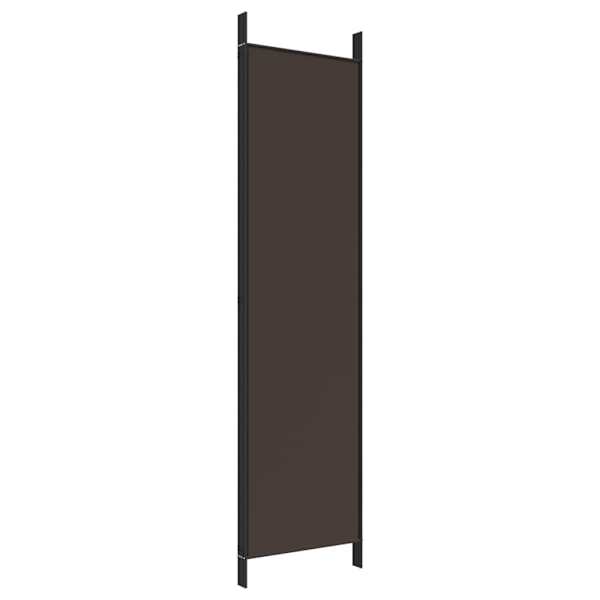 vidaXL Rumsavdelare 4 paneler brun 200x200 cm tyg Brun