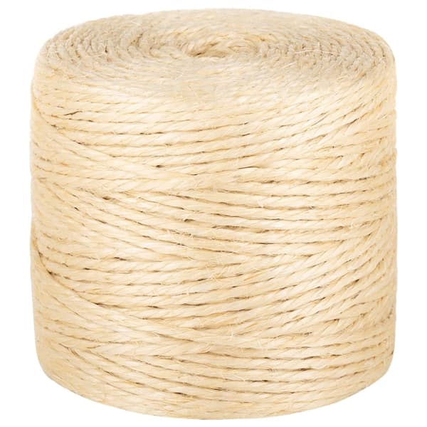vidaXL Rep 100% sisal 4 mm 500 m Brun