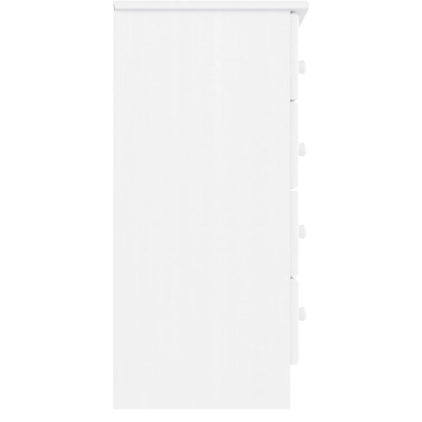 vidaXL Byrå ALTA vit 77x35x73 cm massiv furu Vit