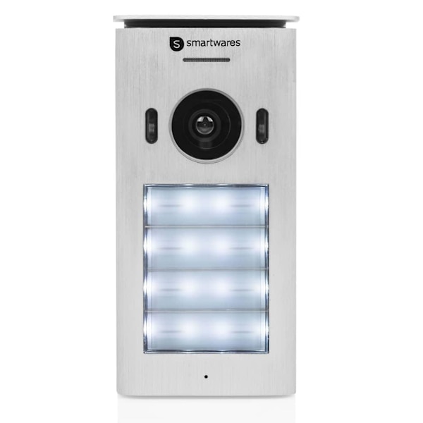 Smartwares Porttelefon med video för 4 lägenheter 20,5x8,6x2,1 c Vit