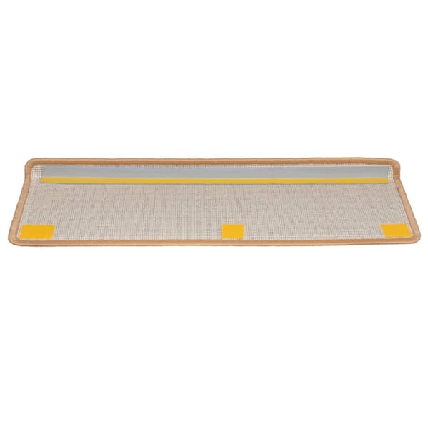 vidaXL Trappmattor 10 st 65x21x4 cm beige rektangulär kant Beige