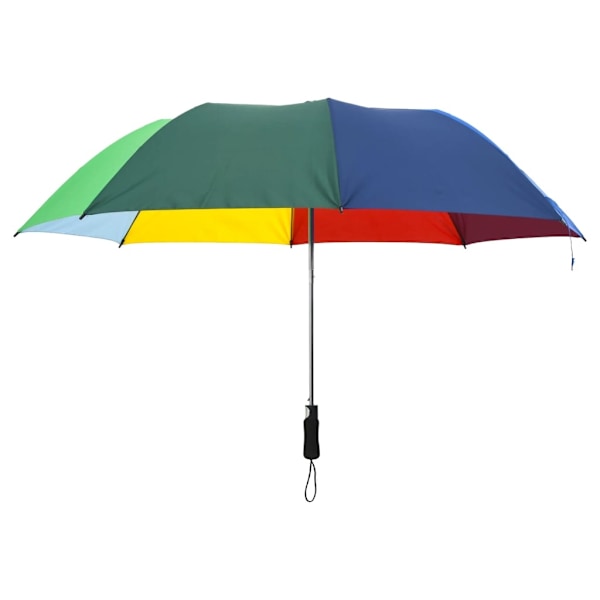 vidaXL Paraply automatisk hopfällbart flerfärgad 124 cm multifärg