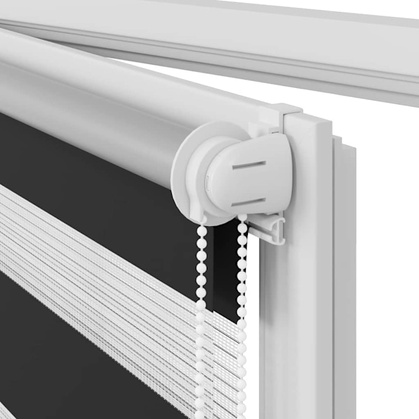 vidaXL Rullgardin randig svart 50 x 100 cm transparent Svart