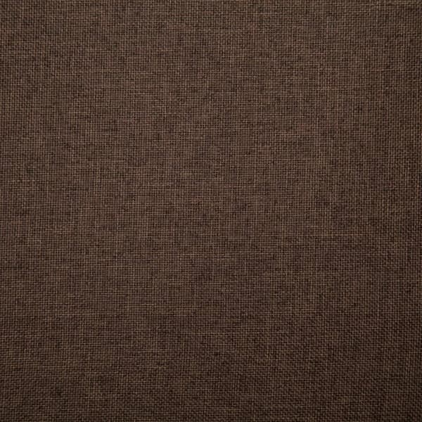 vidaXL Bänk 139,5 cm polyester brun Brun