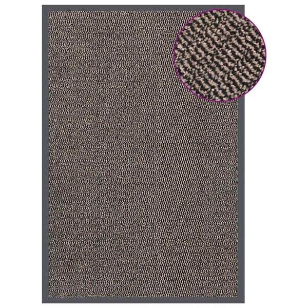 vidaXL Dörrmatta tuftad 80x120 cm mörkbrun Brun
