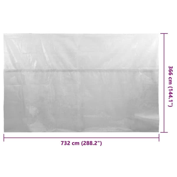 vidaXL Värmeduk för pool PE 732x366 cm grå grå