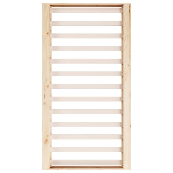 vidaXL Sängram massiv furu 135x190 cm Brun