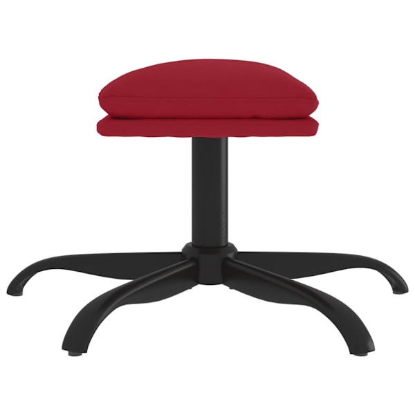 vidaXL Fotpall vinröd 60x60x36 cm sammet Röd
