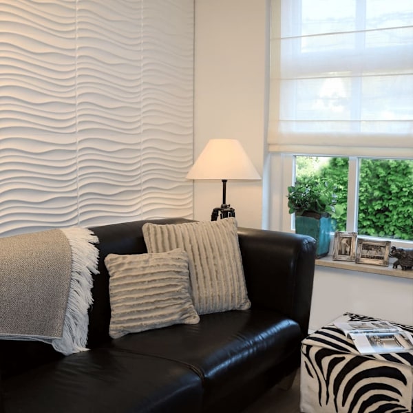 WallArt 3D Väggpaneler 24 st GA-WA22 maxwell Vit
