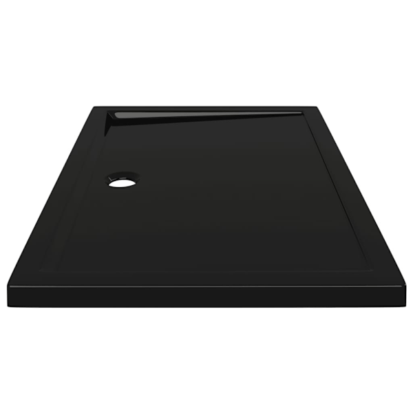 vidaXL Duschkar rektangulärt ABS svart 80x110 cm Svart