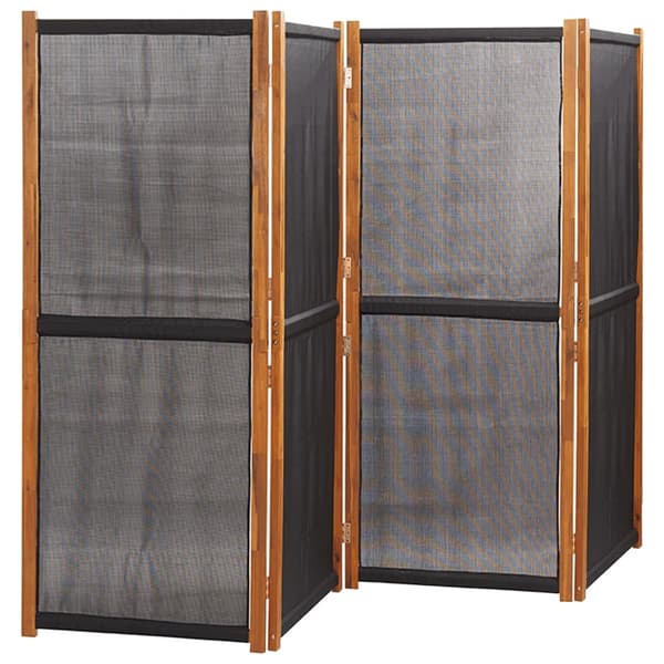 vidaXL Rumsavdelare 4 paneler svart 280x180 cm art
