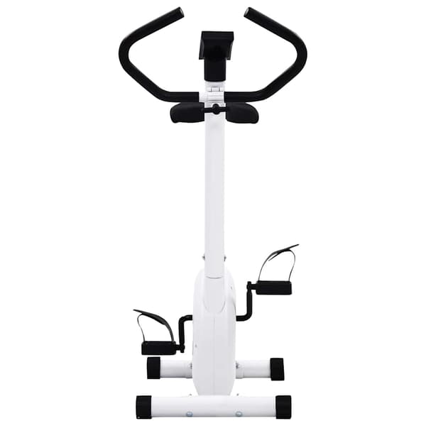vidaXL Träningscykel remdrift vit Vit