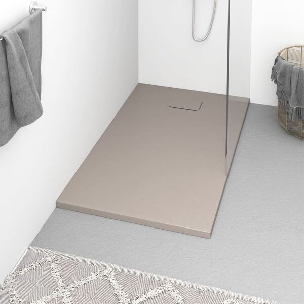 vidaXL Duschkar SMC brun 120x70 cm Brun