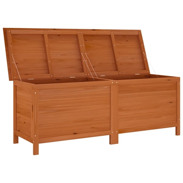 vidaXL Dynbox brun 150x50x56,5 cm massivt granträ Brun
