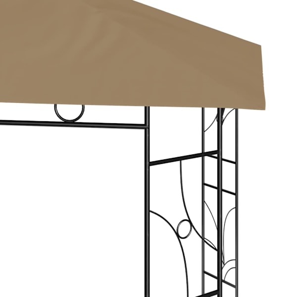 vidaXL Paviljong 3x3x2,7 m taupe 160 g/m² Taupe