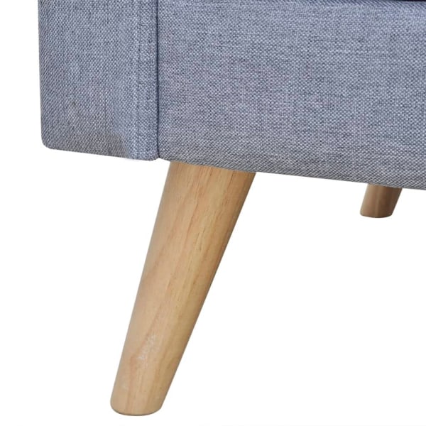 vidaXL Soffor i tyg 2+3-sitsig ljusgrå 2 stycken grå