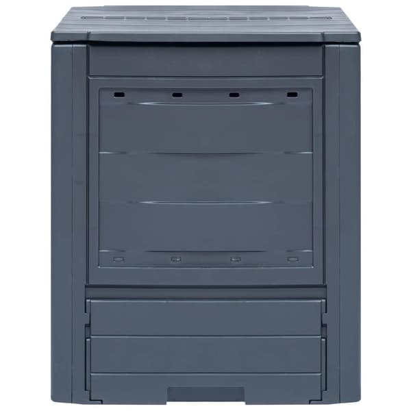 vidaXL Trädgårdskompost 3 st grå 60x60x73 cm 780 L grå