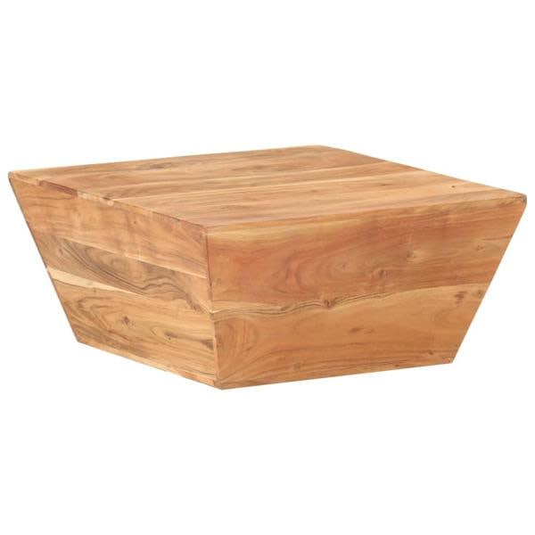 vidaXL Soffbord V-format 66x66x30 cm massivt akaciaträ Brun