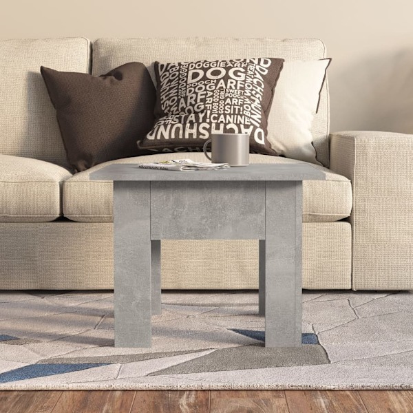 vidaXL Soffbord betonggrå 55x55x42 cm konstruerat trä grå
