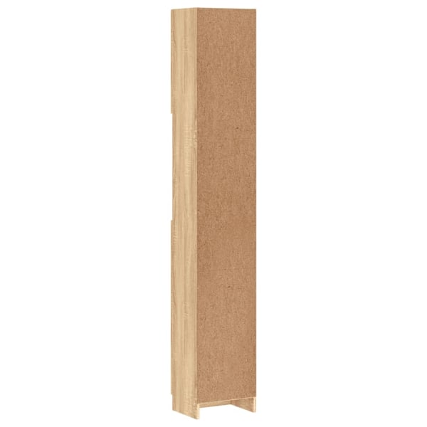 vidaXL Badrumsskåp sonoma-ek 32x25,5x190 cm konstruerat trä Brun