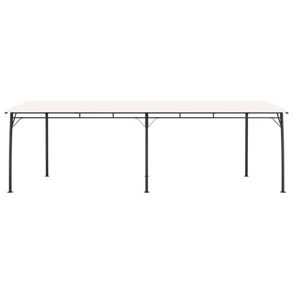 vidaXL Paviljong 6x3x2,55 m gräddvit Creme