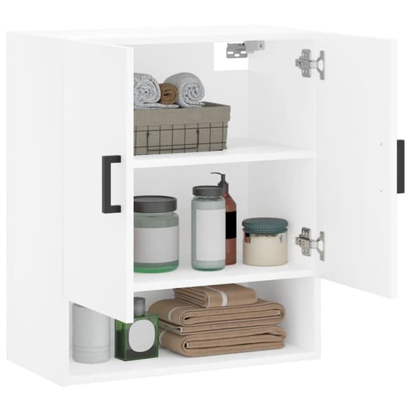 vidaXL Väggskåp vit 60x31x70 cm konstruerat trä Vit