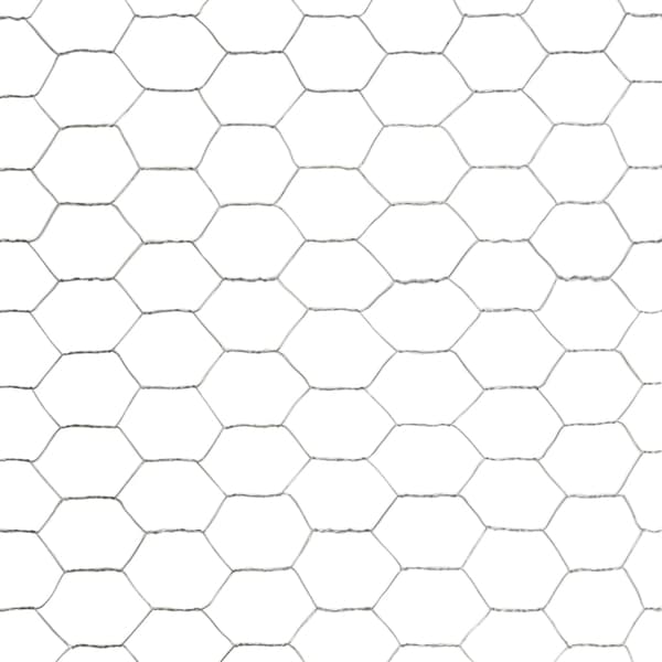 vidaXL Hönsnät galvaniserat stål 25x1,5 m silver Silver
