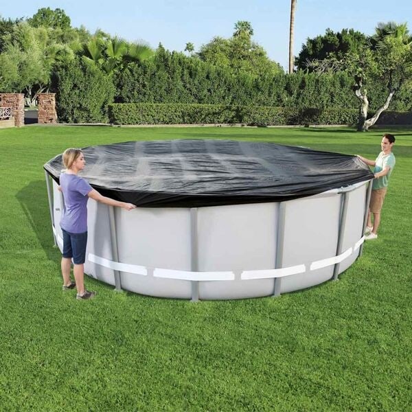 Bestway Poolöverdrag Flowclear 488 cm Antracit