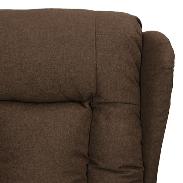 vidaXL Reclinerfåtölj brun tyg Brun