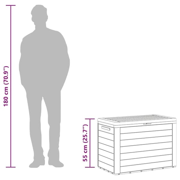 vidaXL Dynbox antracit 78x44x55 cm Antracit