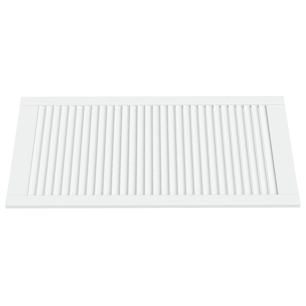 vidaXL Skåpluckor lamelldesign 4 st vit 99,3x49,4 cm massiv furu Vit