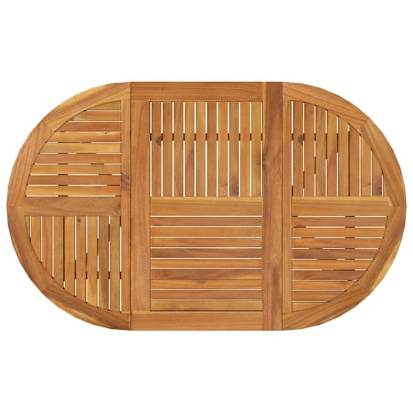 vidaXL Trädgårdsbord 150x90x75 cm massivt akaciaträ Brun