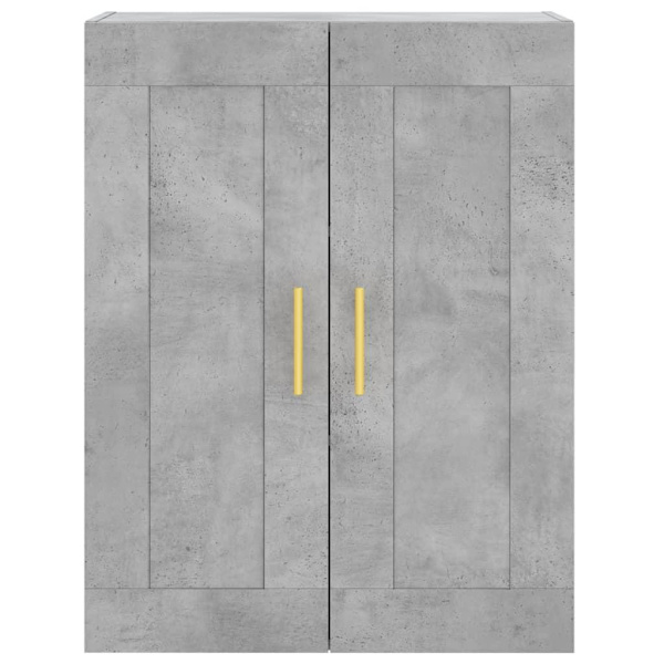 vidaXL Högskåp betonggrå 69,5x34x180 cm konstruerat trä Grå