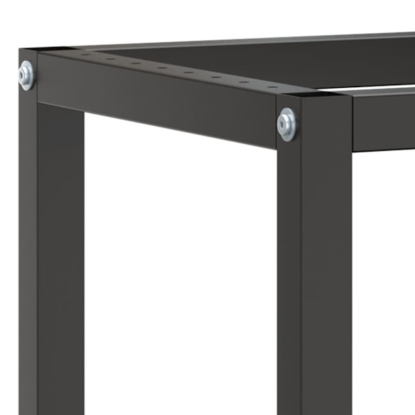 vidaXL Ram för arbetsbänk svart och matt röd 210x50x79 cm metall Svart