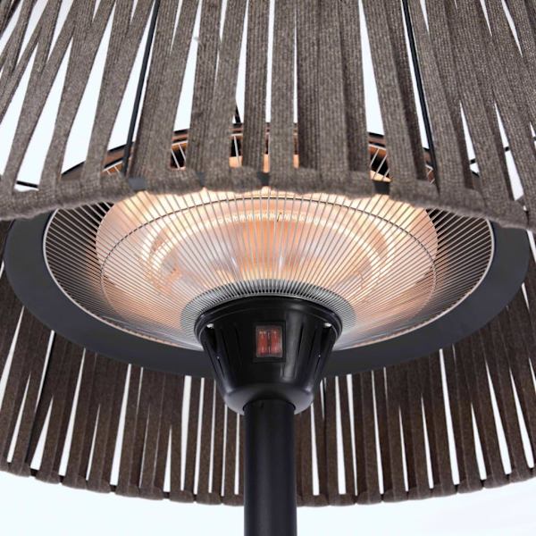 Sunred Stående terrassvärmare Artix Corda 2100 W halogen brun Brun