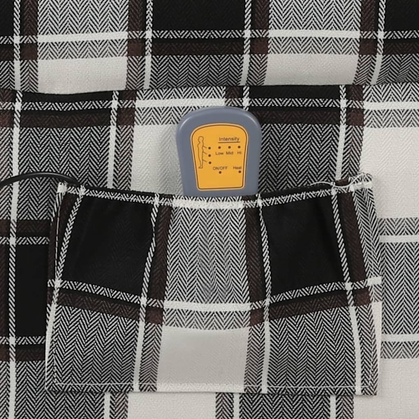 vidaXL Massagefåtölj flerfärgad tyg multifärg