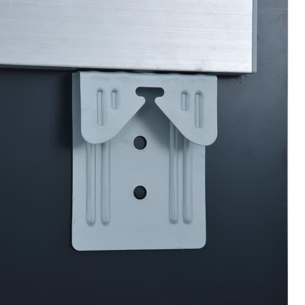 vidaXL Badrumsspegel LED 50x60 cm Silver