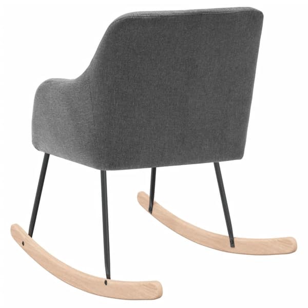 vidaXL Gungstol ljusgrå tyg grå