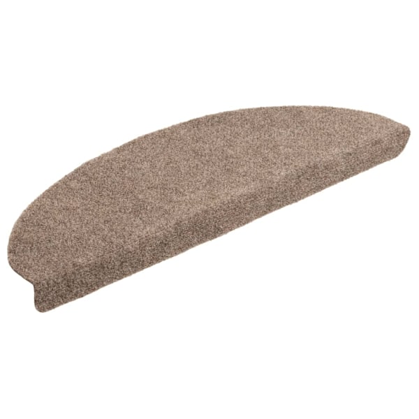 vidaXL Trappstegsmattor självhäftande 5 st gräddvit 65x21x4 cm brodyr Creme