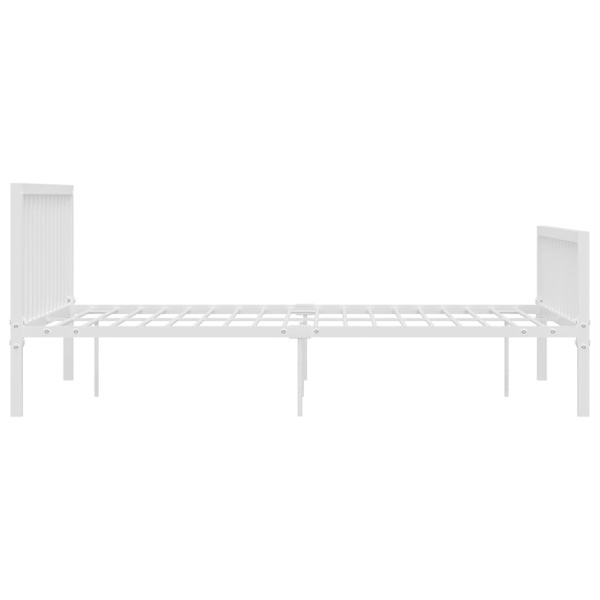vidaXL Sängram vit metall 180x200 cm Vit
