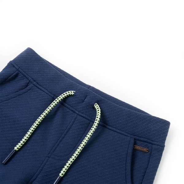 vidaXL Barnshorts med snöre mörkblå 128 Blå