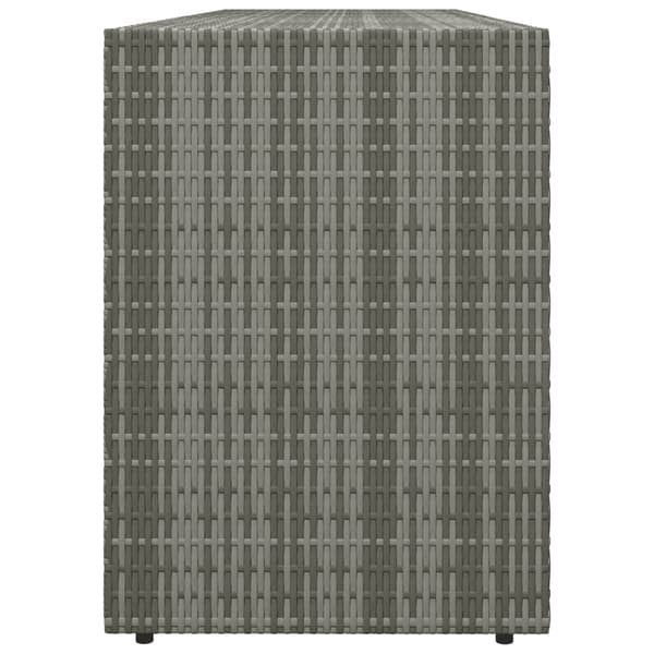 vidaXL Trädgårdsskåp grå 198x55,5x80 cm konstrotting Grå