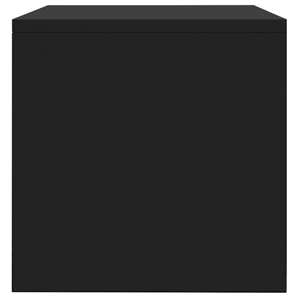 vidaXL Sängbord svart 40x30x30 cm konstruerat trä Svart